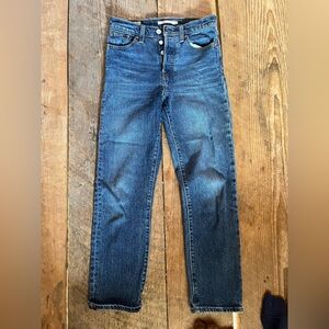 Levi's Dark Blue Straight Leg Jeans